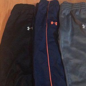 3 pairs of Boys Under Armour Sweatpants!